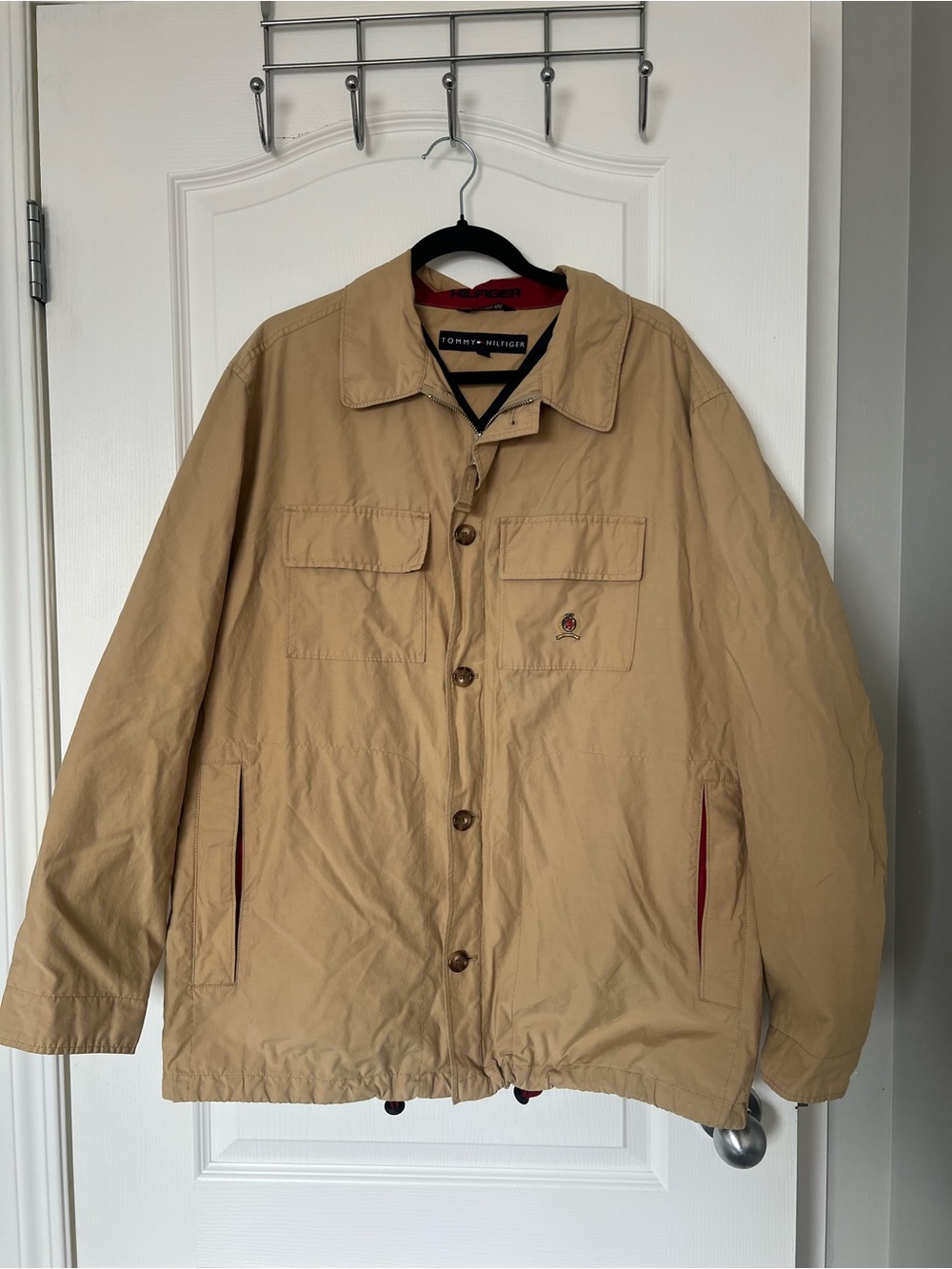 Tommy Hilfiger Men’s Tan Military-Style Field Jacket